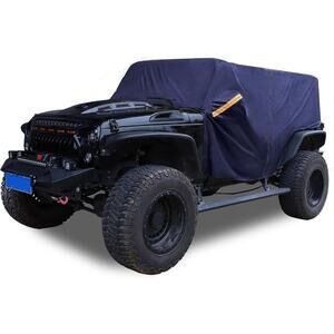 SUV Car Cover Cab Cover for Jeep Wrangler JK JL Hardtop 4 Door 2007-2021 Black